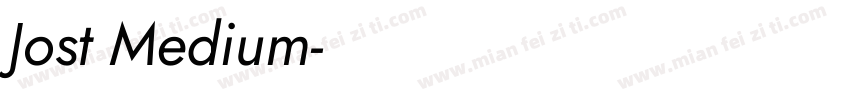 Jost Medium字体转换